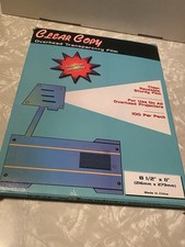 Clear Copy Overhead Transparency Film Sheets 8.5 By 11