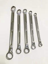 5-Vintage Snap-on SAE 12-Point Box End Offset Wrenches XV U.S.A