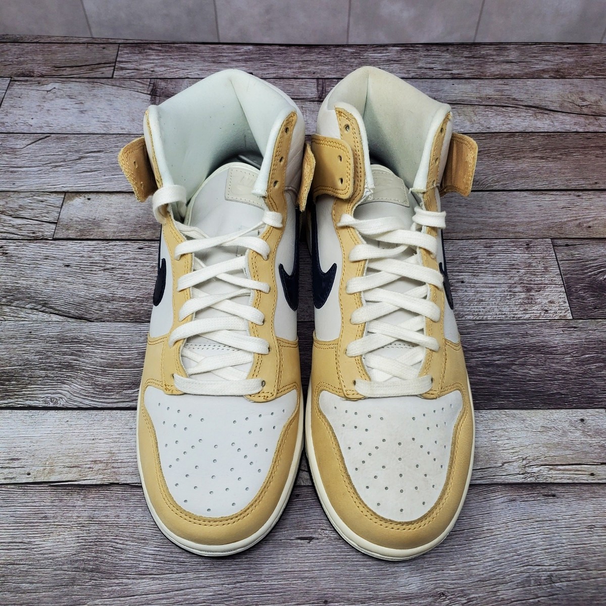 Size 8.5 - Nike Dunk Premium High Sesame Obsidian W for sale