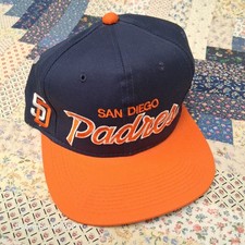 Vintage Deadstock San Diego Padres Sports Specialties The Twill Hat Script Logo