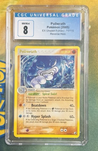 Poliwrath graded CGC 8 for sale on eBay