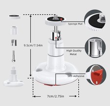 3 pcs Universal Wall Mount Bracket for Security Camera with 1/4"Screw Connector