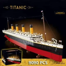 Titanic Large Cruise Ship Building Blocks – 9090 PCS, Compatible with 10294 