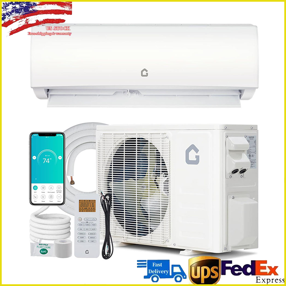 9000 BTU Ductless Mini Split AC Heat Pump 20 SEER 208V 230V