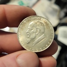 1929 AUSTRIA w Surgeon Theodor Billroth VINTAGE Silver 2 Shilling Coin i107884