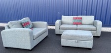 Sofa Set DFS 3 Seater Cuddle Chair & Storage Footstool Green local delivery 🚚  