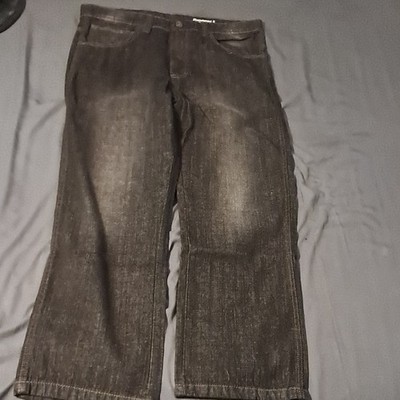 Southpole Relaxed Fit Black Straight Leg Dark Wash Cotton Denim Jeans Men
