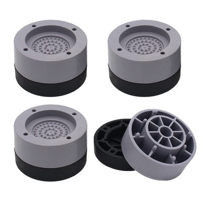 4 Pack Heavy Duty Round Adjustable Bed Furniture Risers 1 Inch Height