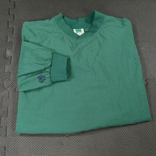 Vintage 90s Turfer Pullover Jacket XL Green Windbreaker Made in USA