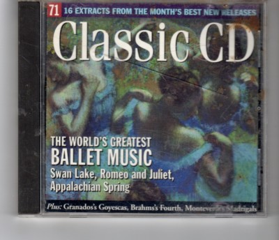 (HO1000) Classic CD, The World's Greatest Ballet Music - 1996 CD