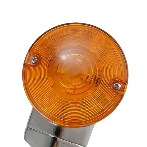 Front Flat Turn Signal Lights For Harley Heritage Softail Classic FLSTC 1999-17 - Foto 10 di 12