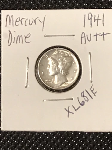 1941 Mercury Dime  AU++