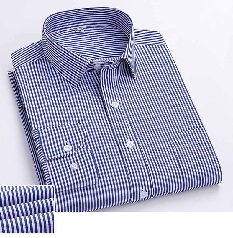 mens dress shirts 19 Stafford Travel Wrinkle-Free Stretch Oxford Long-Sleeve Dress Shirt Big  (Lavender, 19/34-35) at Amazon Men's Clothing store