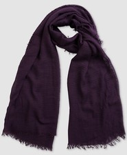  98 Verona Collection Women's Purple Fringed Hijab Hand-Dyed Shawl Head Scarf OS