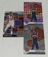 Deandre Ayton Suns Rookie Jersey- Mosaic Base/ Mosaic Pink Reactive (3) Card Lot