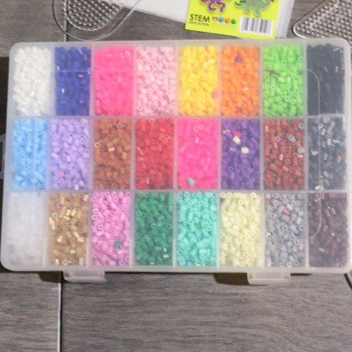 fuse beads (like Perler beads) MINI size 3mm 2.6mm 20,000 beads 24