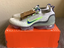 Nike Air Vapormax 2021 FK White Hyper Royal DC9394-100 Size 11