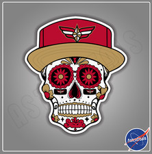 Las Vegas Aces Sugar Skull WNBA Basketball Logo Sticker Decal *Size: 3"-12"*