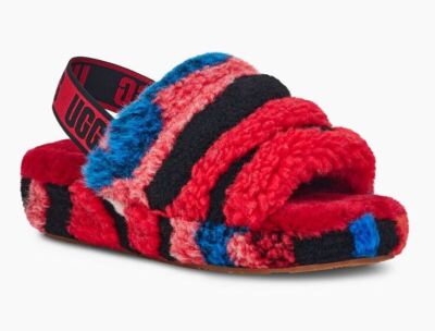 UGG Women's Fluff Yeah Slide CALI Collage Slipper - 1118164 | eBay