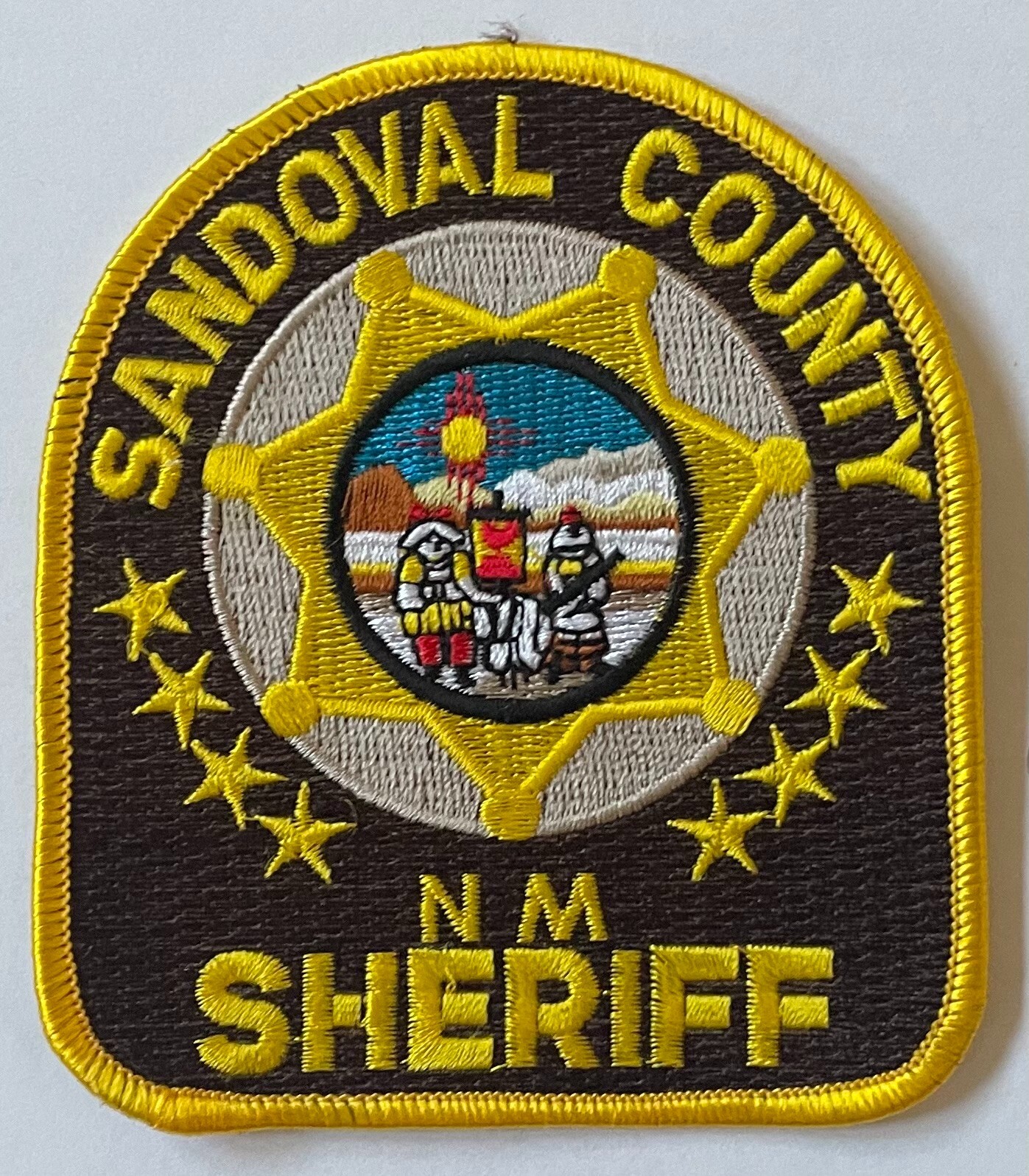 Sandoval County New Mexico Sheriffs Office Shoulder Patch Brown and