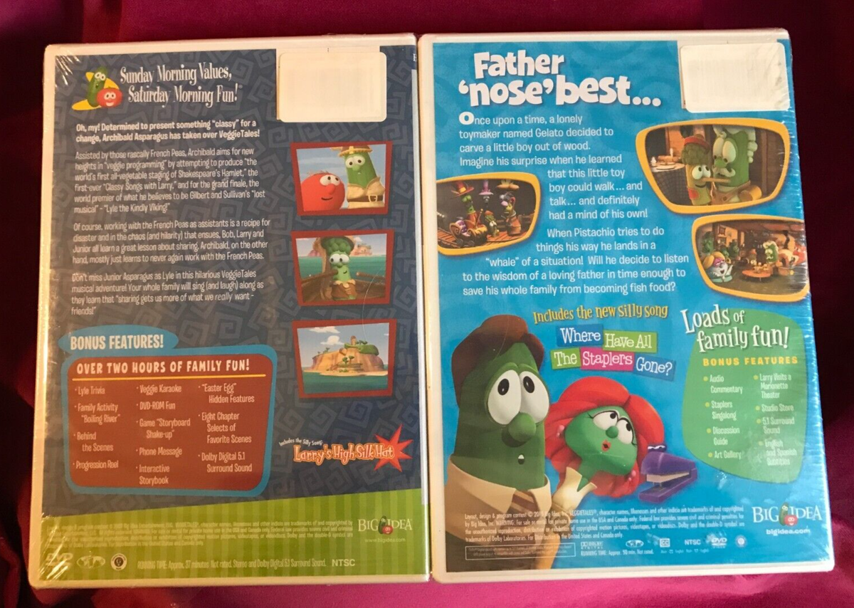 NEW ~ VeggieTales ~ PISTACHIO & LYLE THE KINDLY VIKING ~ DOUBLE