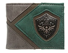 The Legend of Zelda Hylians Shield Metal Logo Bi Fold Wallet