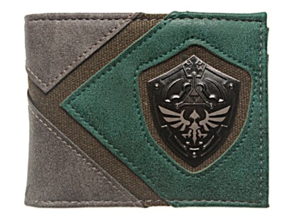 The Legend of Zelda Hylians Shield Metal Logo Bi Fold Wallet