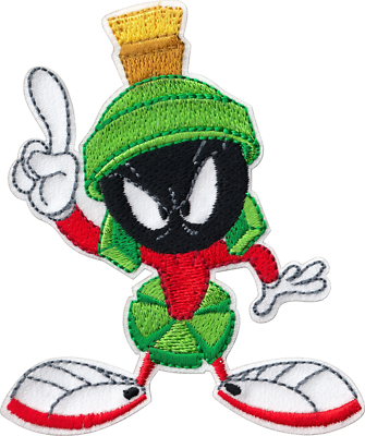 Patch Marvin Martian Alien Looney Tunes 1940s Cartoon Iron On 89252