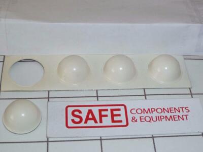 3M SJ5017 White Rubber Feet QTY-4 Round Hemisphere .75'' x.38''H Bumpon Pad G35-1