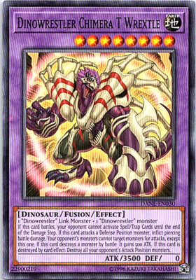 Dinowrestler Chimera T Wrextle DANE-EN030 Yu-Gi-Oh! Card Light Play Unlimited