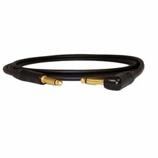 Mogami #2524 Neutrik RA to Straight Black/Gold 15 Ft. Guitar/Instrument Cable