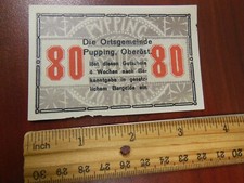 1920 Austrian Eighty (80) Heller  Pupping  Note