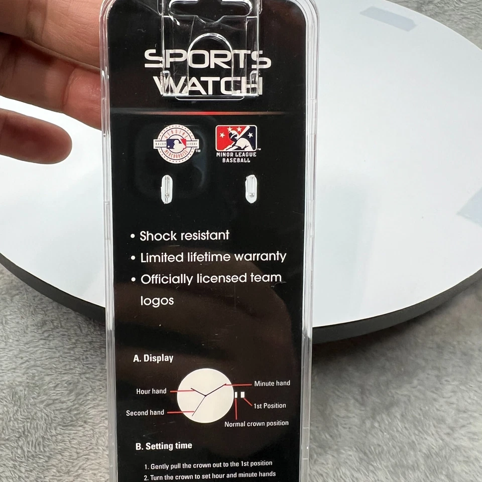 Detroit Tigers Watch Lunar Style Black Band Sparo Sports MLB Official Merch - Image 4 of 4