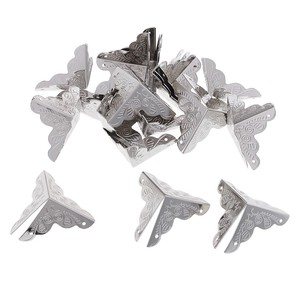 20 Pcs Antique Furniture Corner Brackets Box Wood Case Decorative
