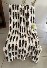 Image of TK Maxx Christmas Nutcracker Throw Oversized Blanket 60x70” Jingles & Joy
