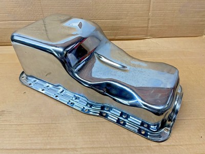 FSB,FORD SMALL BLOCK 289,302,5.0 CHROME FRONT SUMP OIL PAN,MUSTANG,FAIRLANE