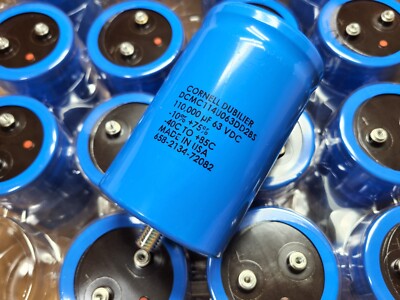 Cornell Dubilier DCMC114U063DD2BS High Capacitance Aluminum w/ Screws DCMC 85° C