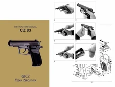 CZ-83 Double Action Czech Pistol Manual in English