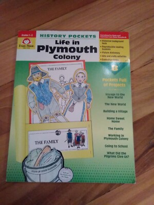History Pockets Life in Plymouth Colony - Grade 1 - 3 - Poket Full of Projects 9781557998996| eBay