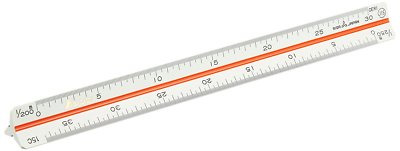 SHINWA 74969 Triangle Scale A-15 15cm for Real-estate Surveyor for