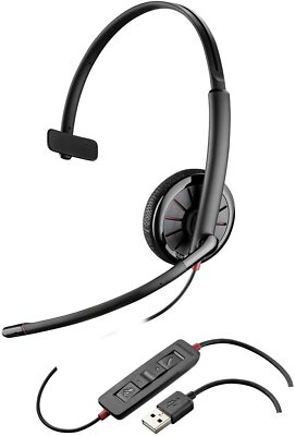 Plantronics Blackwire C315 Mono USB Computer Headset with 3.5mm Plug TESTED