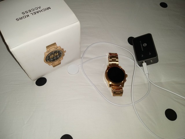 michael kors mkt5026 access grayson gold tone men's smartwatch