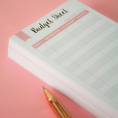 Set of 60 Spending Tracker A6 Budget Sheets I Expense Tracker for Budget Planner