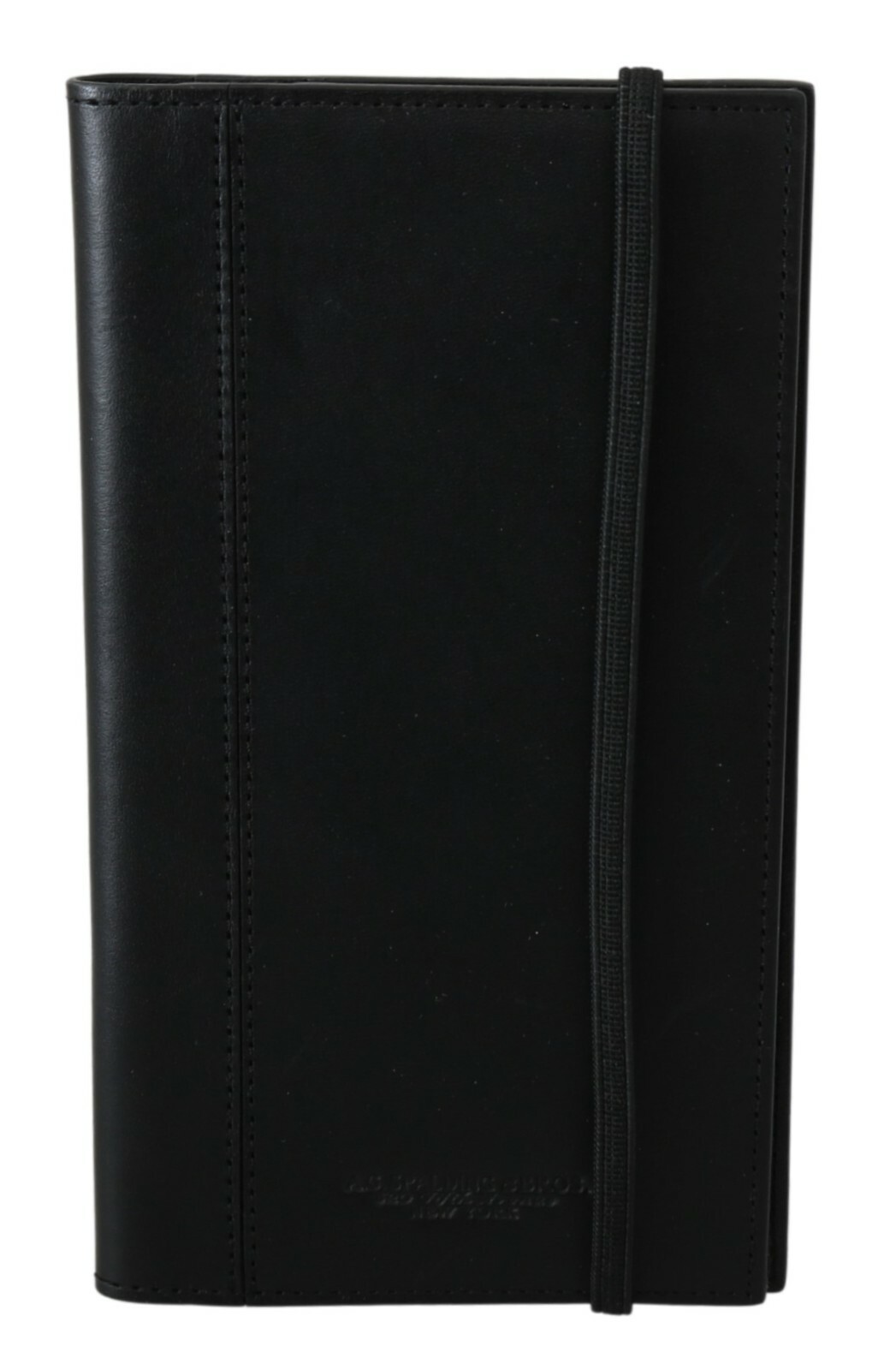 Кожаный кошелек AG SPALDING - BROS, черный, двойной, дорожный, с логотипом, 100 долларов США