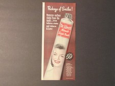 1948 DR. WESTS MIRACLE TOOTH PASTE  A Package...