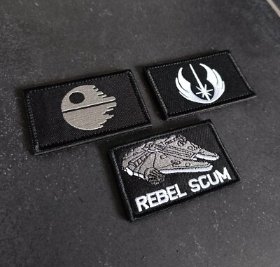 Star Wars Patch mit Klett Rebel/ Todesstern/ Rebel Scum Millennium Falke