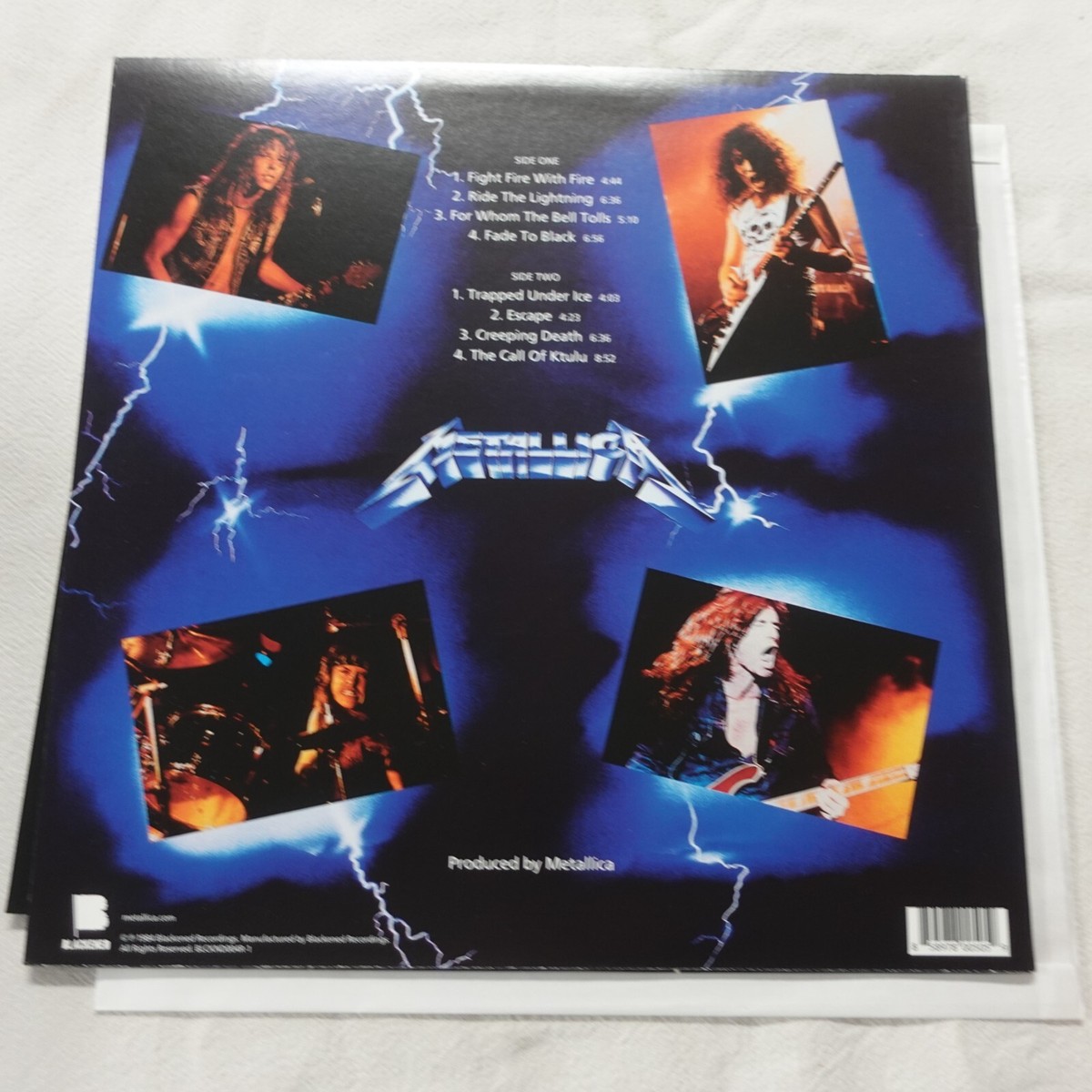 Metallica Ride The Lightning Repress LP Vinyl Record Album | eBay