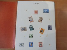 ANCIEN FEUILLET TIMBRES DU MONDE SUR CHARNIERE TRES BON ETAT  - CEYLAN