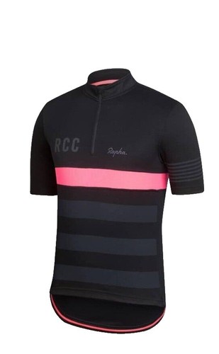 Rapha Paul Smith RCC Cycling Jersey Teal Multicolor Striped Short