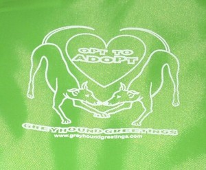 ALMOST FREE!  Opt to Adopt Greyhound Dog Insulated Reusable Lunch Bag